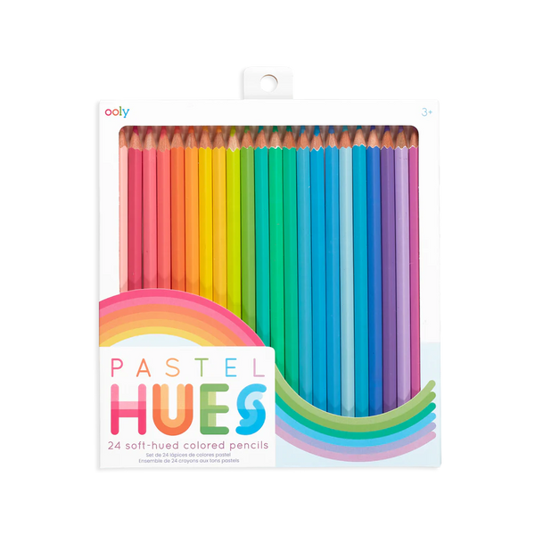 Pastel Hues Coloured Pencils: Set of 24