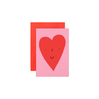 Smiley Heart Mini Notecard