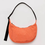 Medium Nylon Crescent Bag: Nasturtium