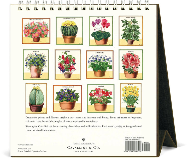 2027 Jardinière Desk Calendar
