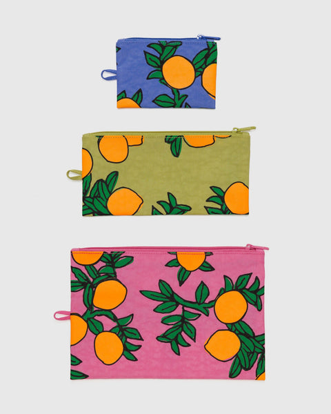 Flat Pouch Set: Orange Trees