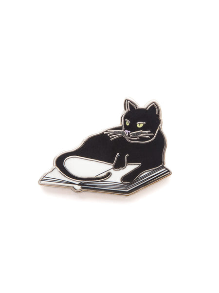 Bookstore Cat: Enamel Pin