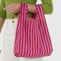 Baby Baggu: Pink & Red Painted Stripe