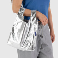 Baby Baggu: Metallic Silver