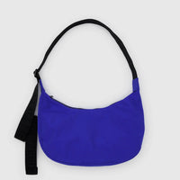 Medium Nylon Crescent Bag: Lapis