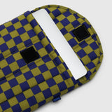 Puffy Laptop Sleeve 16": Pear Navy Check