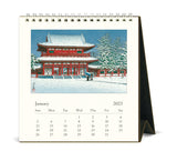 Cavallini & Co. Japanese Woodblocks 2025 Desk Calendar