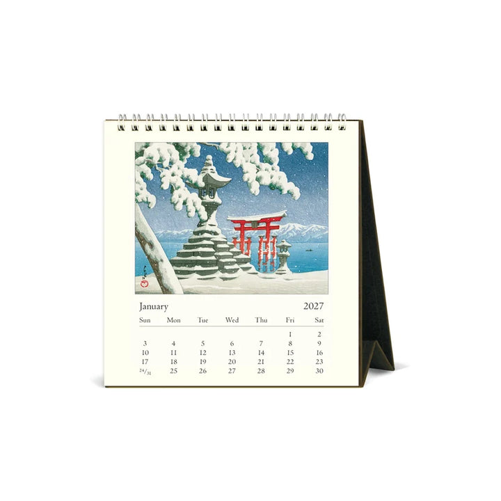 2027 Japanese Woodblock Desk Calendar