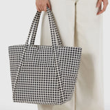 Cloud Bag: Black & White Gingham