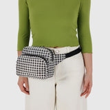 Fanny Pack: Black & Whiite Gingham