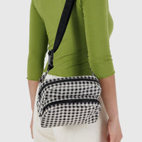 Fanny Pack: Black & Whiite Gingham