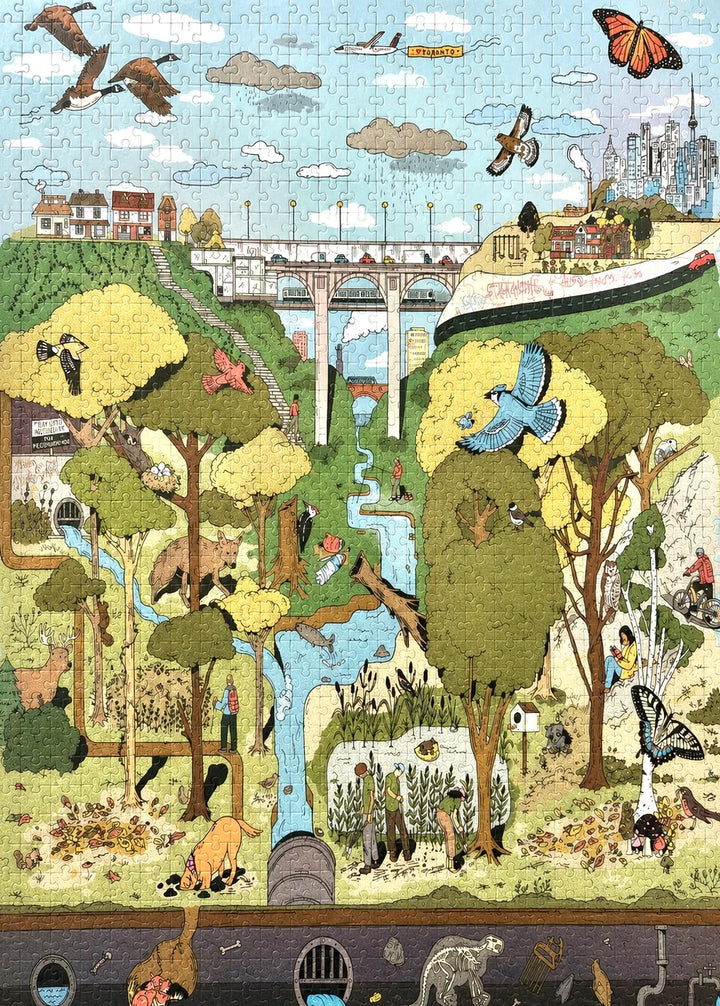 The Ravine | 1,000-Piece Puzzle | Artwork by Kathleen Fu