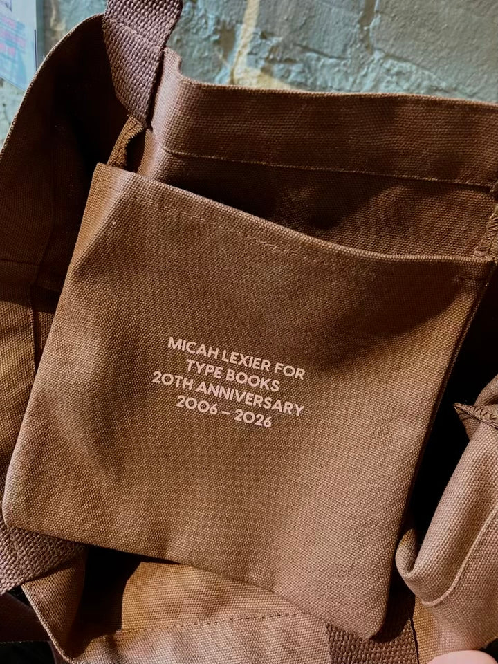 TYPE x Micah Lexier 20th Anniversary Tote (Brown)