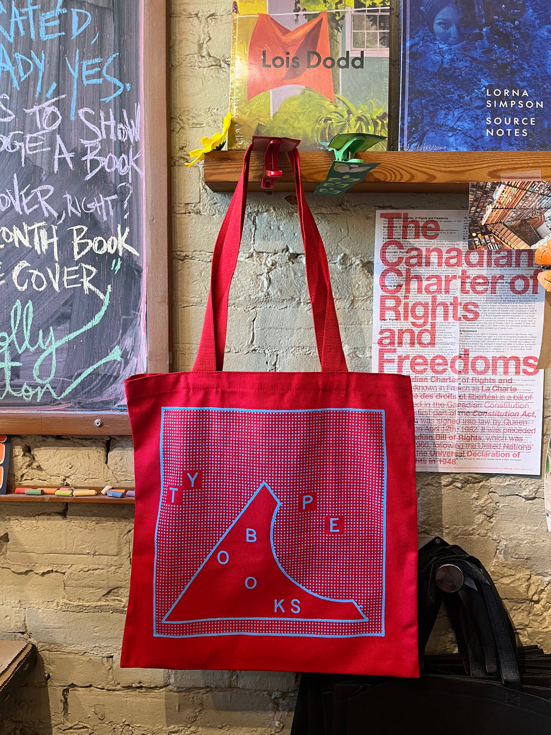 TYPE x Micah Lexier 20th Anniversary Tote (Red)