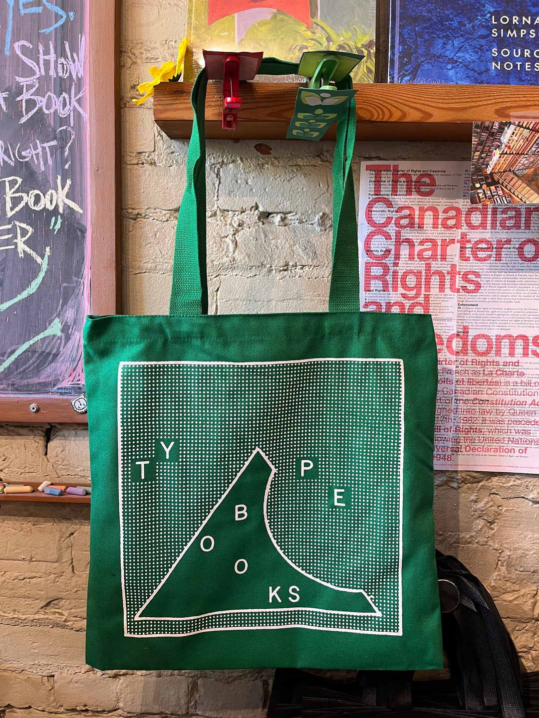 TYPE x Micah Lexier 20th Anniversary Tote (Green)