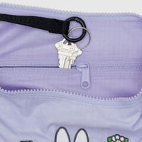Medium Nylon Crescent Bag: Embroidered Miffy
