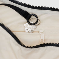 Medium Nylon Crescent Bag: Embroidered Seashells