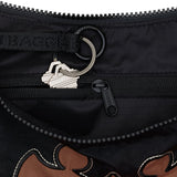 Medium Nylon Crescent Bag: Western Appliqué