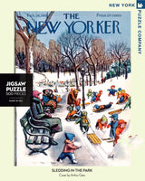 Sledding in the Park: 500 Piece Puzzle