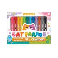 Cat Parade Gel Crayons: Set of 12