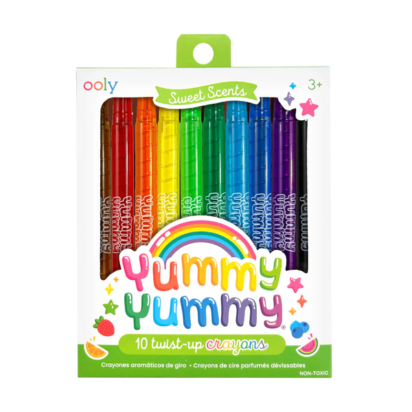 Yummy Yummy Scented Twist-Up Crayons: Set of 10