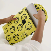 Puffy Laptop Sleeve 16": Yellow Happy