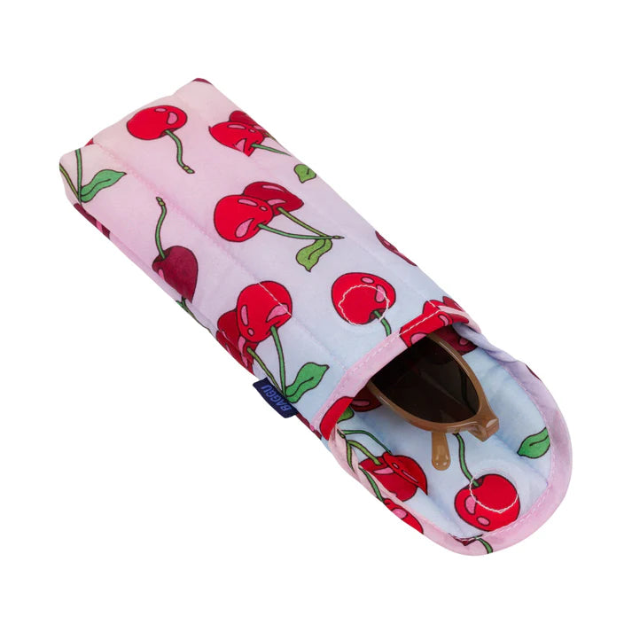 Puffy Glasses Sleeve: Cherries