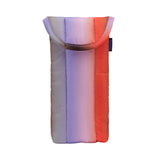 Puffy Glasses Sleeve: Gradient Stripe Poppy & Lilac