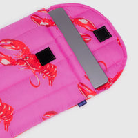 Puffy Laptop Sleeve 13"/14": Pink Lobster