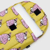 Puffy Laptop Sleeve 13"/14": Puffer Snoopy Pink