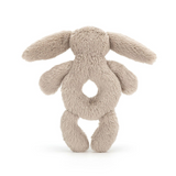 Bashful Beige Bunny Ring Rattle