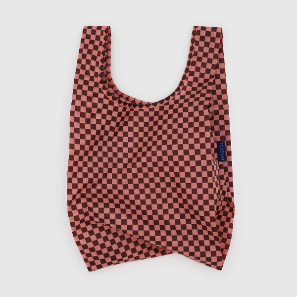 Baby Baggu: Pink Brown Check