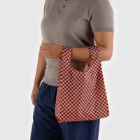 Baby Baggu: Pink Brown Check