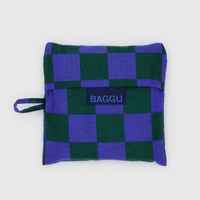 Standard Baggu: Iris Green Check