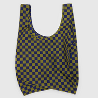 Standard Baggu: Pear Navy Check