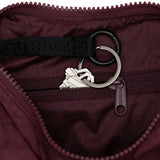 Small Nylon Crescent Bag: Mahogany
