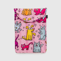 Puffy Laptop Sleeve 13"/14": Keith Haring Pets