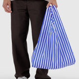 Standard Baggu: Blue Painted Stripe