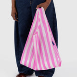 Standard Baggu: Pink Painted Stripe