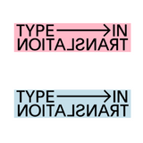 TYPE IN TRANSLATION Sticker