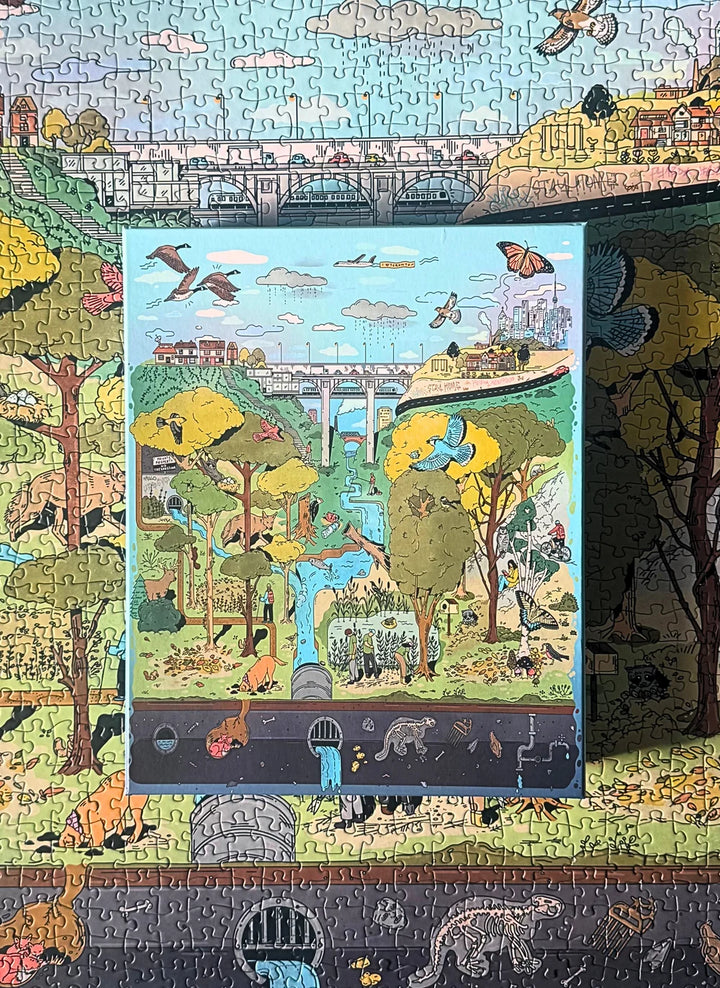 The Ravine | 1,000-Piece Puzzle | Artwork by Kathleen Fu