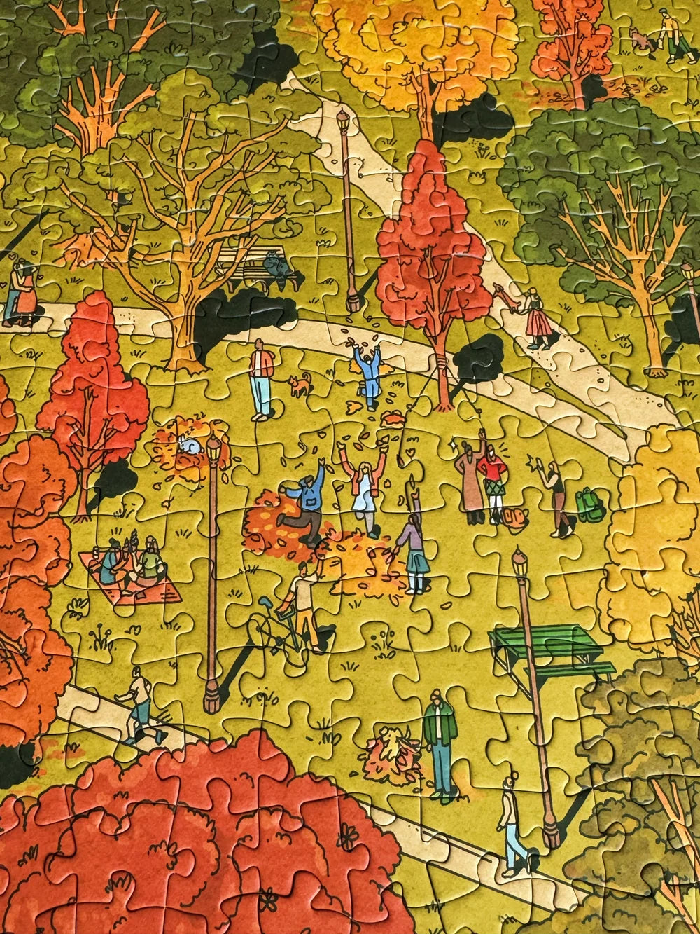 Trinity Bellwoods - Fall Edition | 1,000-Piece Puzzle | Artwork by Kathleen Fu