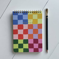 Rainbow Checks Jotter