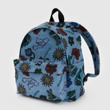 Medium Nylon Backpack: Digital Denim Birds