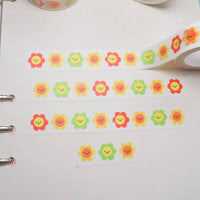 Smiley Flowers Washi Tape