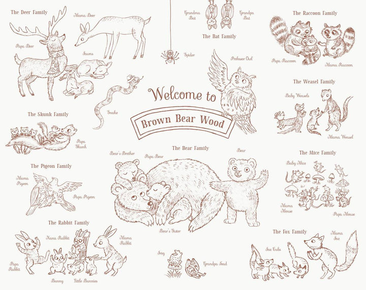 Brown Bear Wood: A Search-and-Find Coloring Book