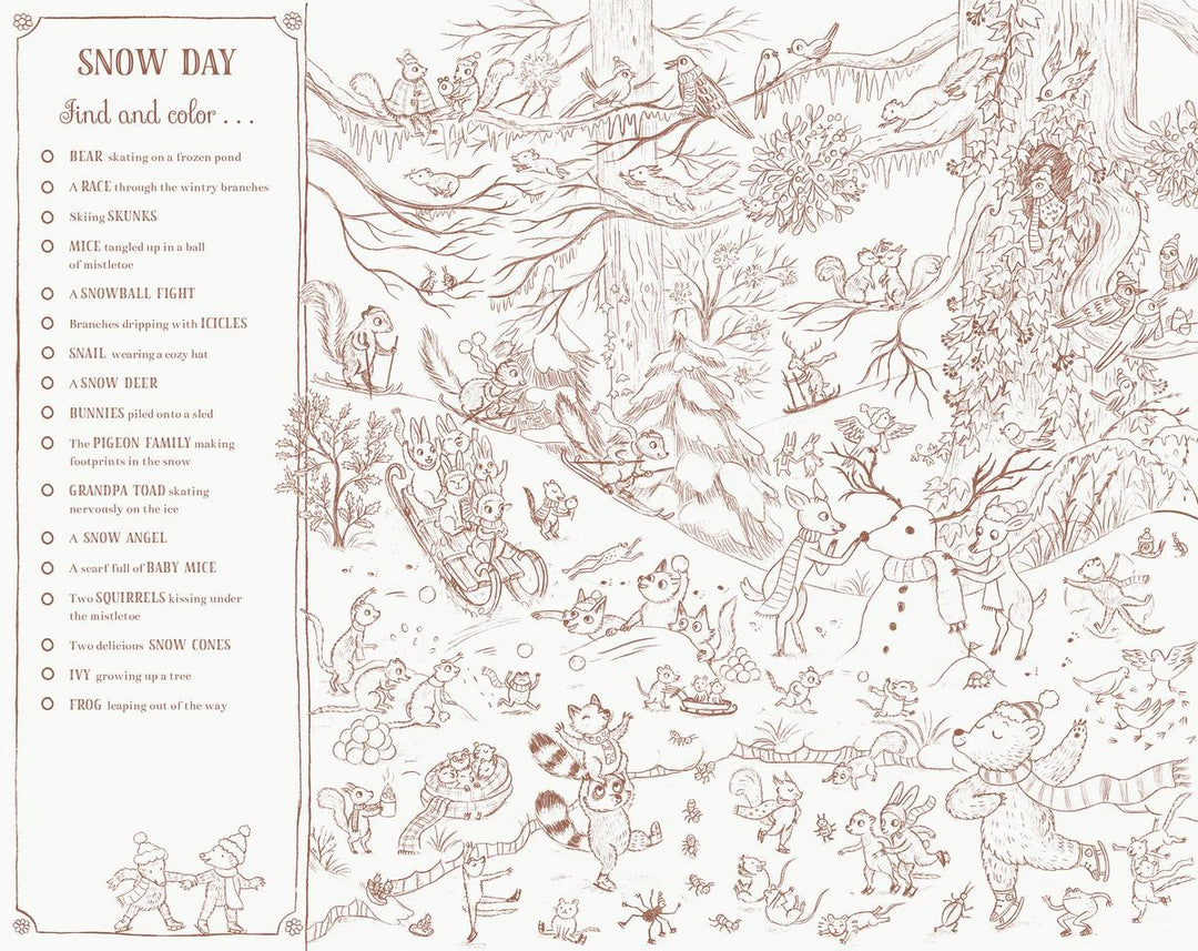 Brown Bear Wood: A Search-and-Find Coloring Book