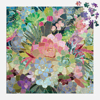 Succulent Mosaic: 500 Piece Puzzle