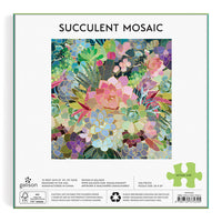 Succulent Mosaic: 500 Piece Puzzle