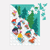 Winter Sledding: 130 Piece Mini Puzzle